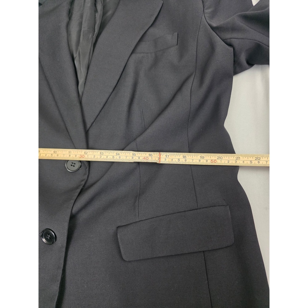 Talbots Woman Black Wool Blend Two Button Blazer Jacket 16W JO1931 - Picture 9 of 16